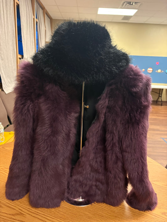 Cowtown Christy Black Furry Bucket Hat