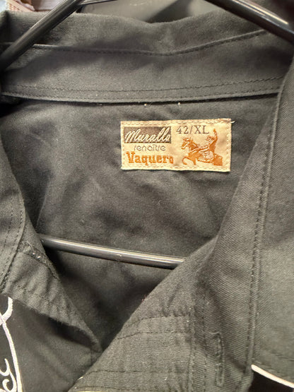 Vintage vaquero pearl snap- XL