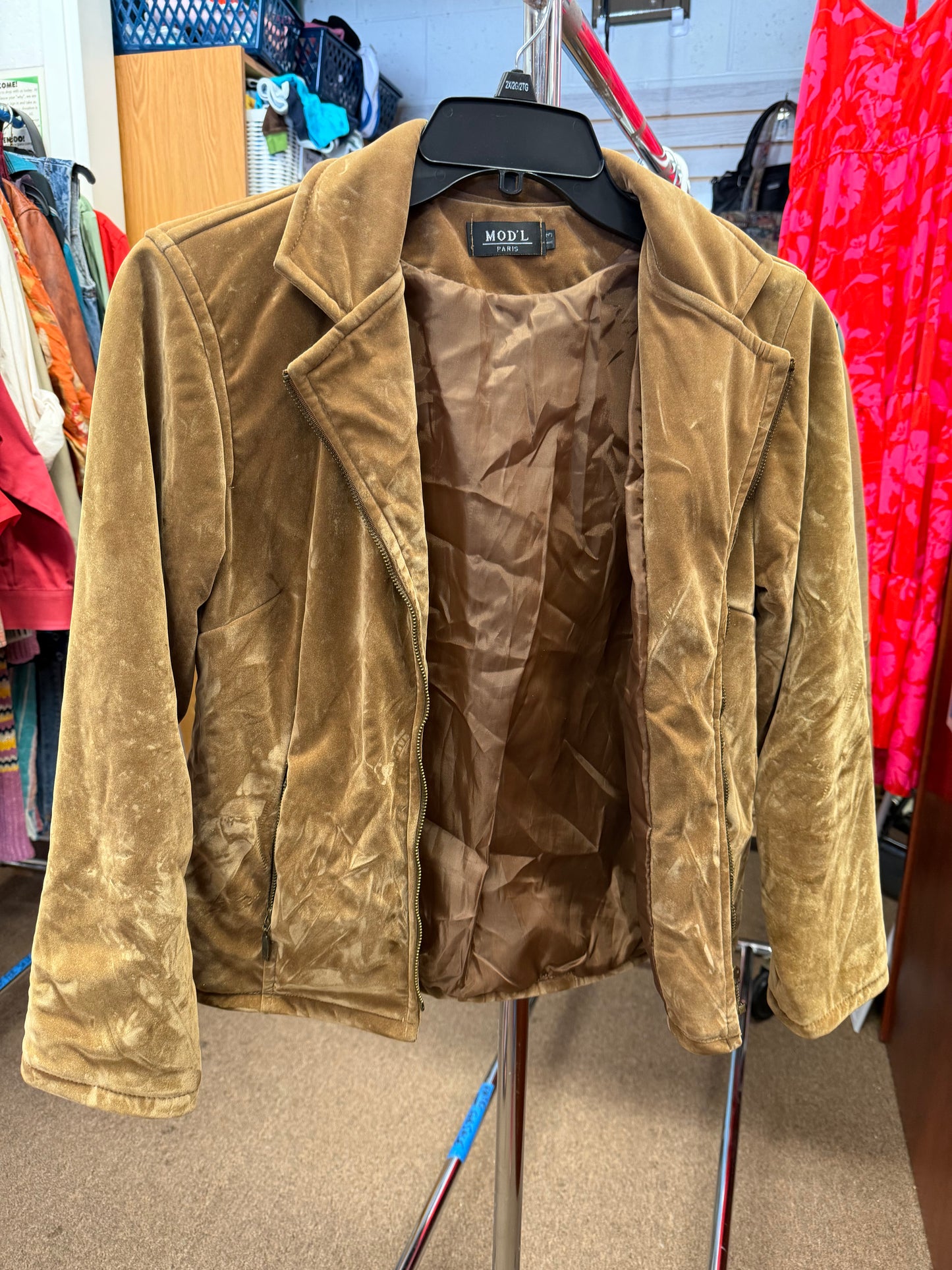 Faux suede jacket Mod’l -10/L