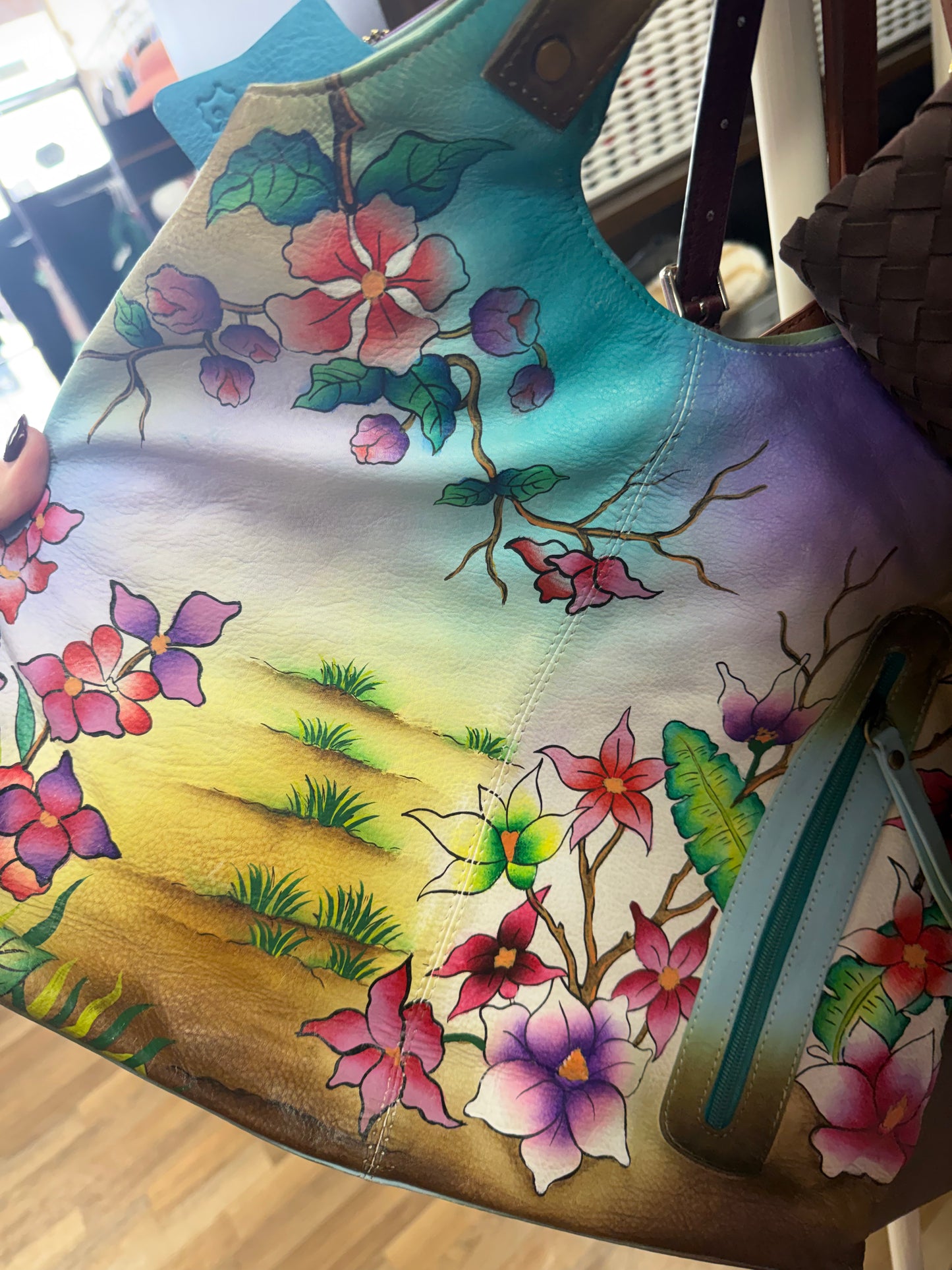 Anuschka Elephant Handpainted bag