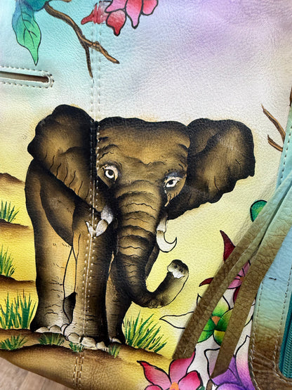 Anuschka Elephant Handpainted bag