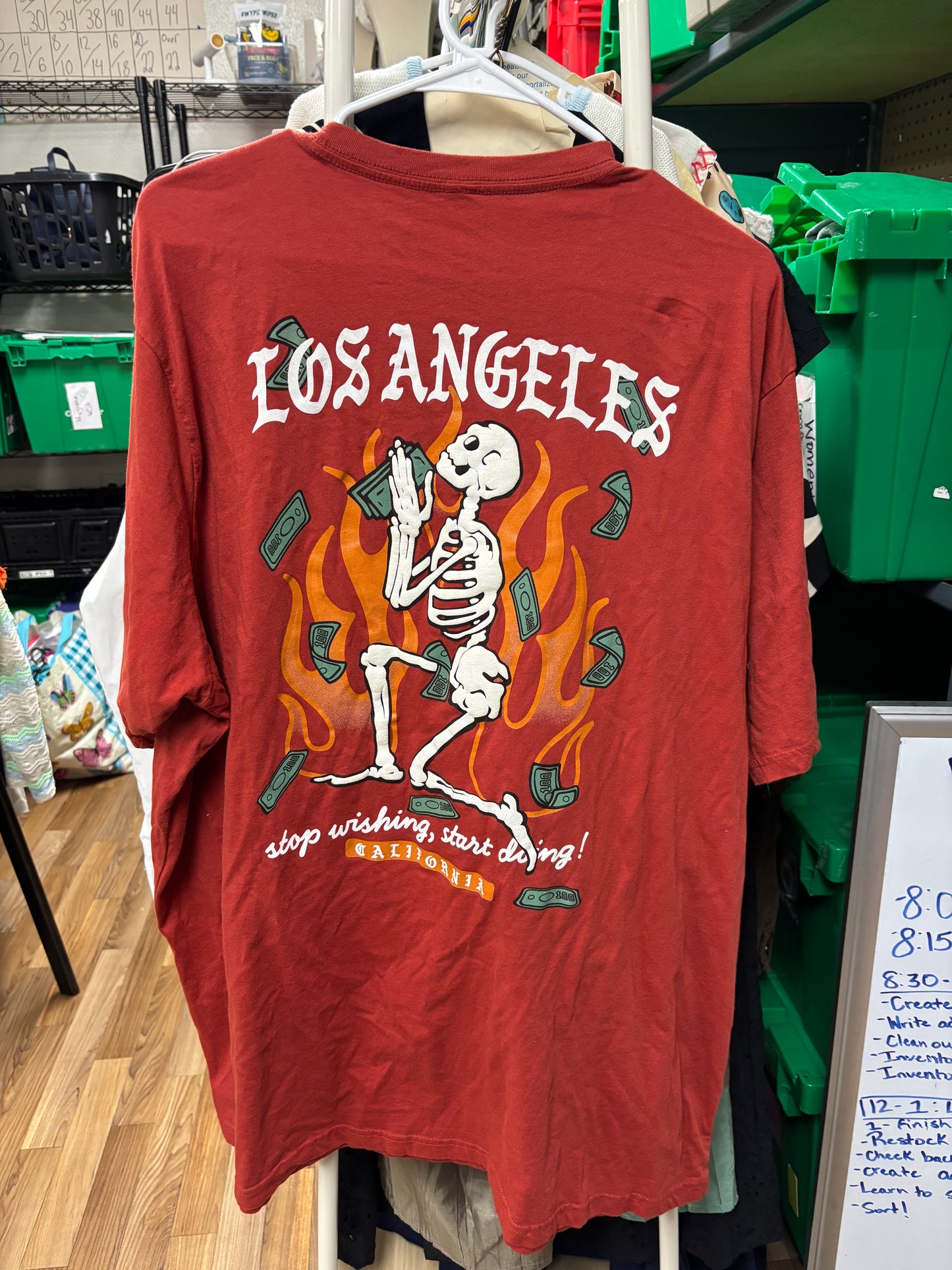 LA Skeleton Graphic Tee-3XL