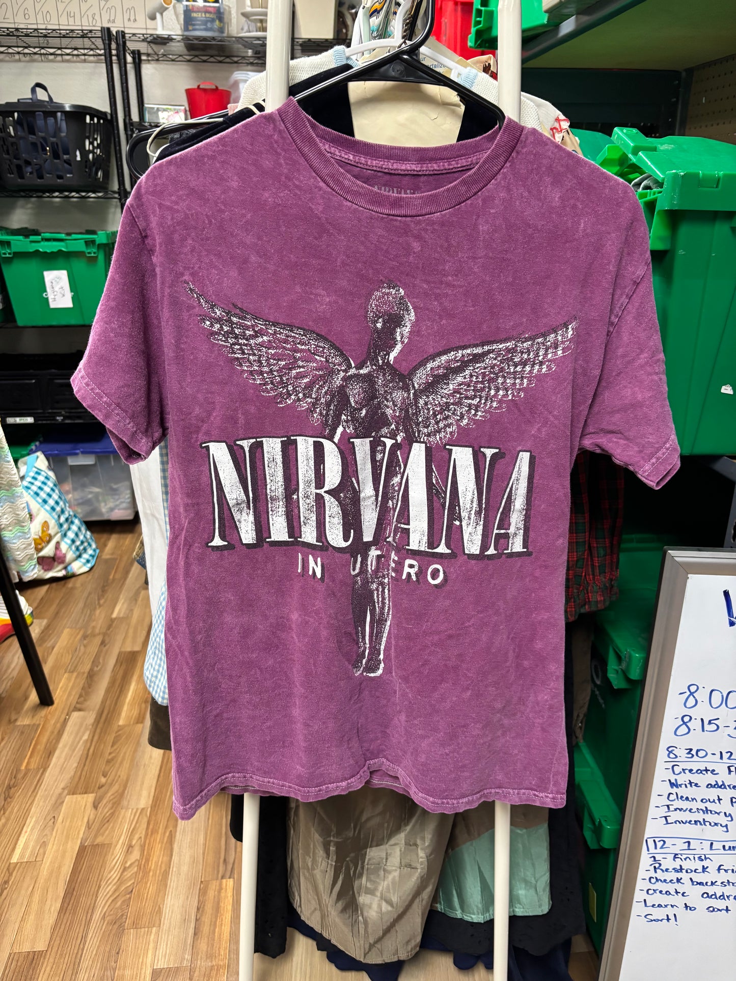 Nirvana Purple Graphic Tee-M