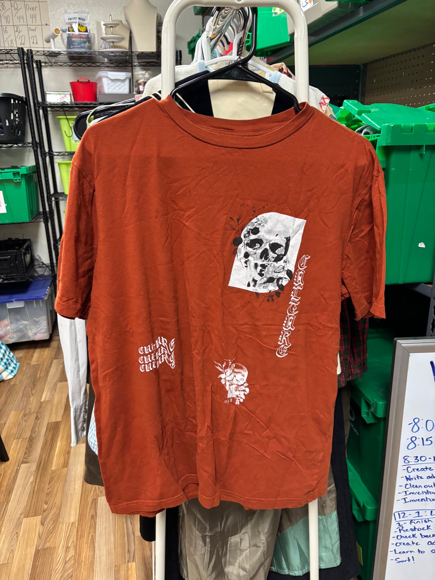 Skull Graphic Tee-L