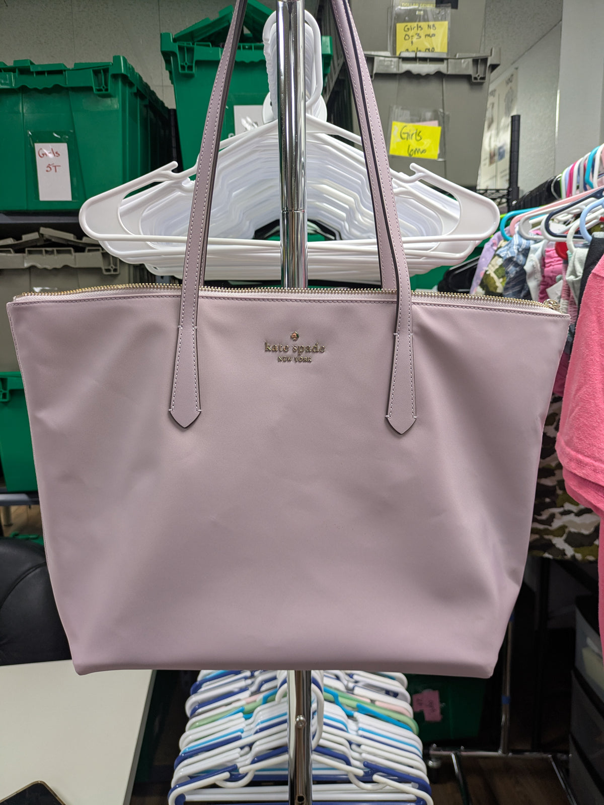 NWOT- Kate Spade Nylon Tote in Lilac