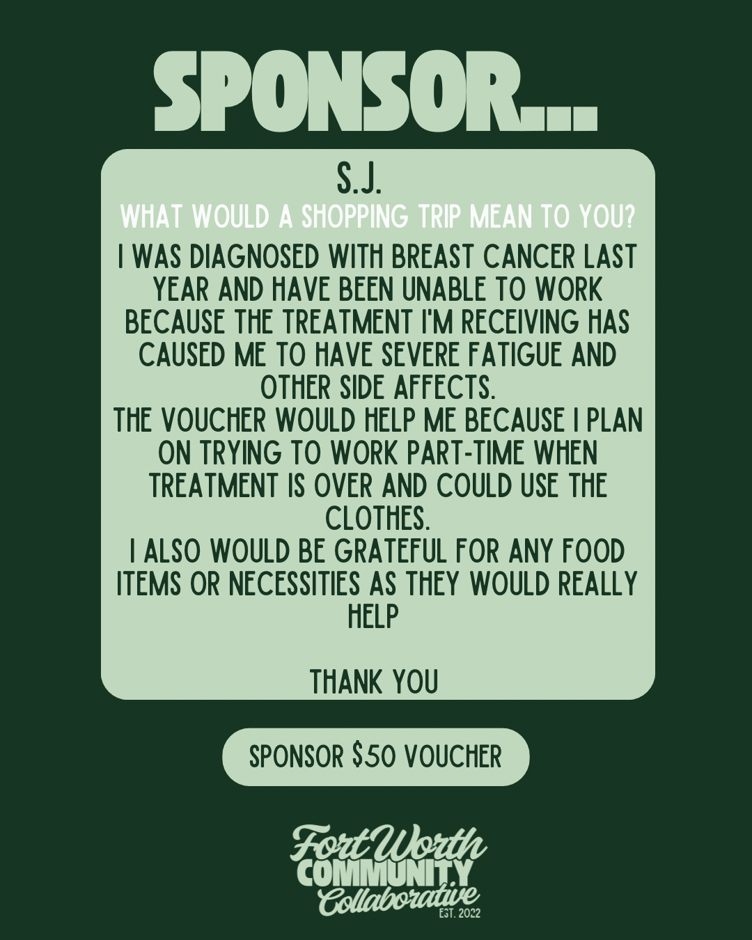 Sponsor A Voucher