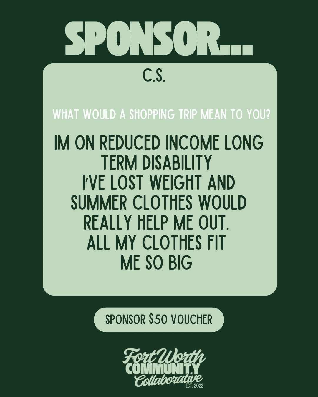 Sponsor A Voucher