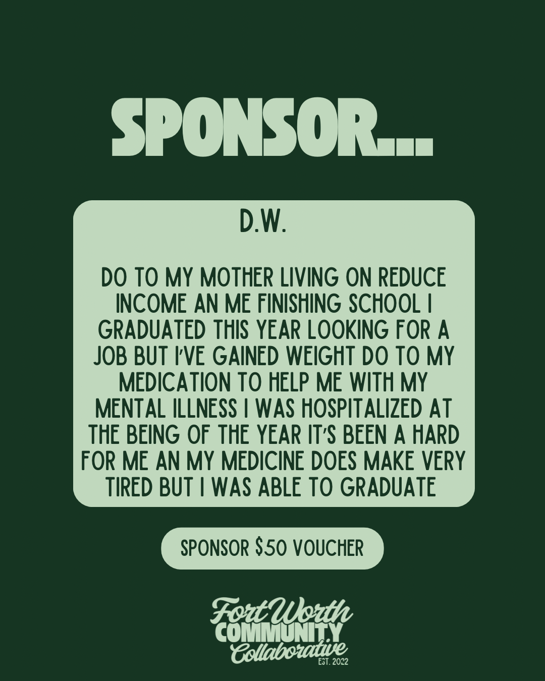 Sponsor A Voucher