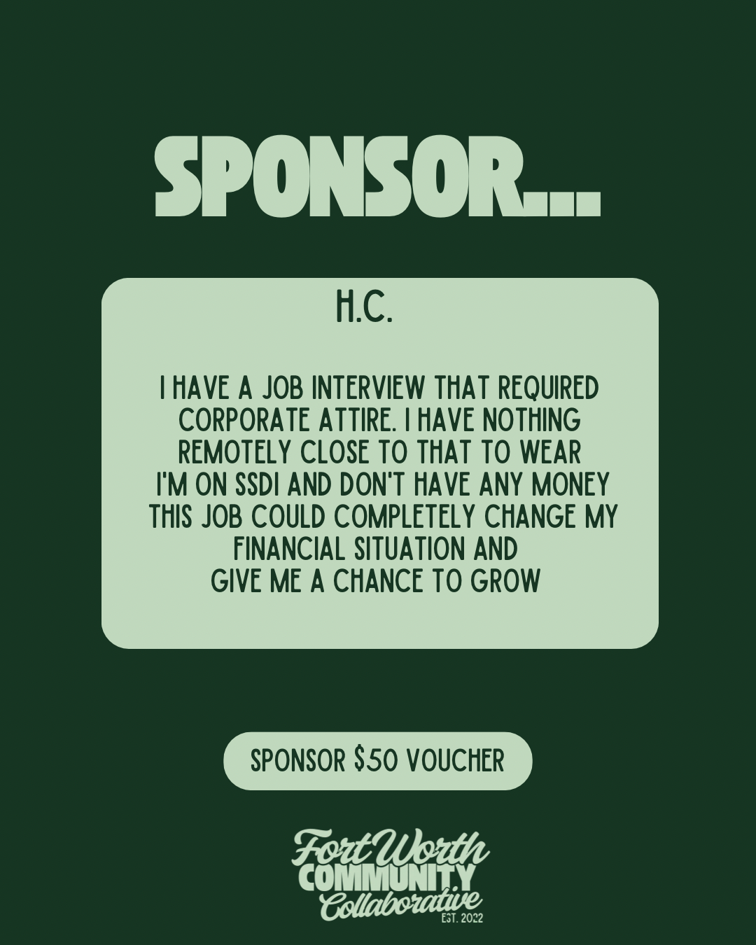 Sponsor A Voucher