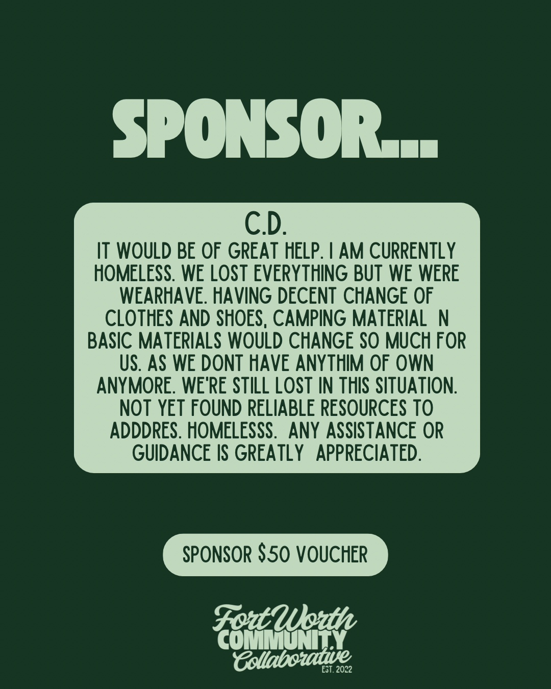 Sponsor A Voucher