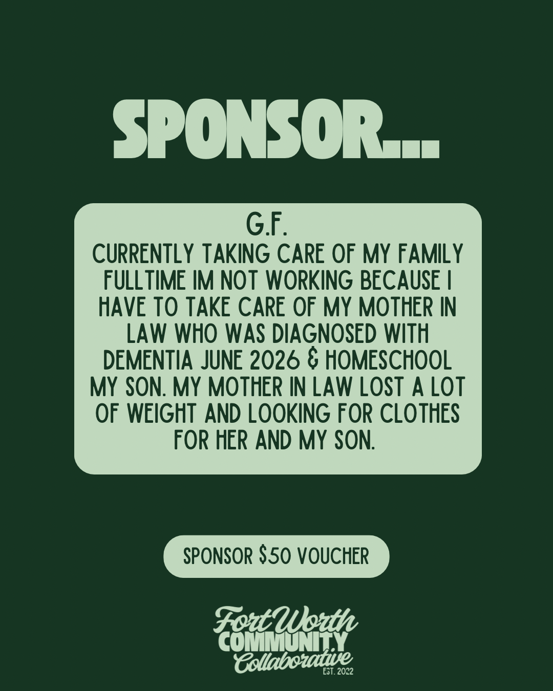 Sponsor A Voucher
