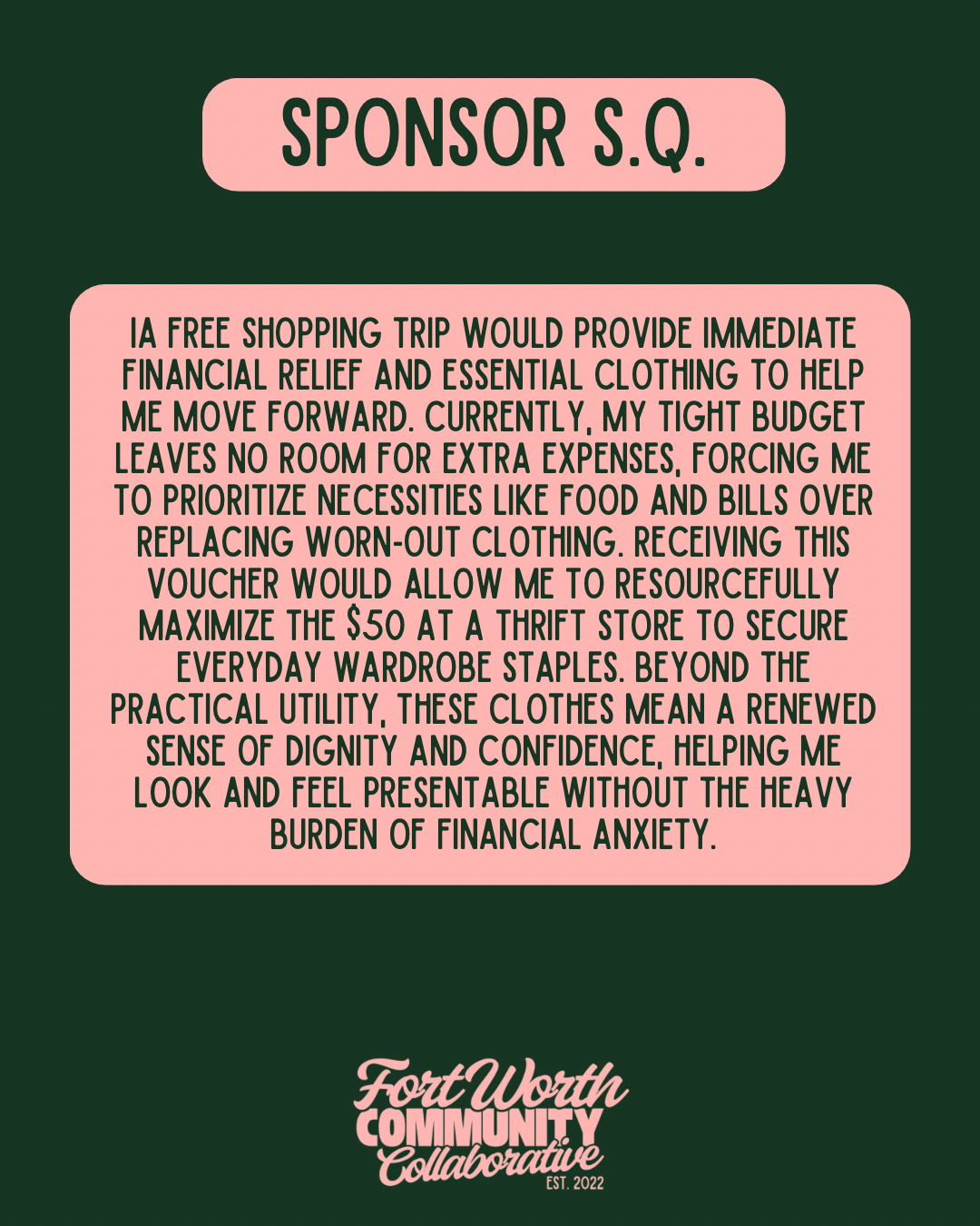 Sponsor A Voucher
