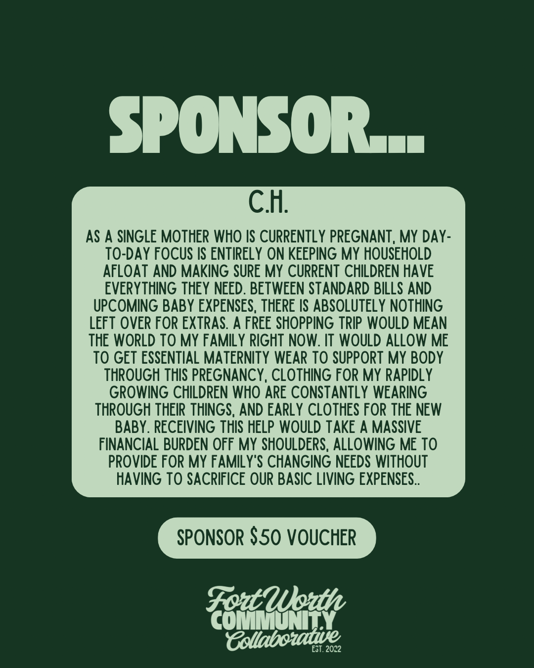 Sponsor A Voucher