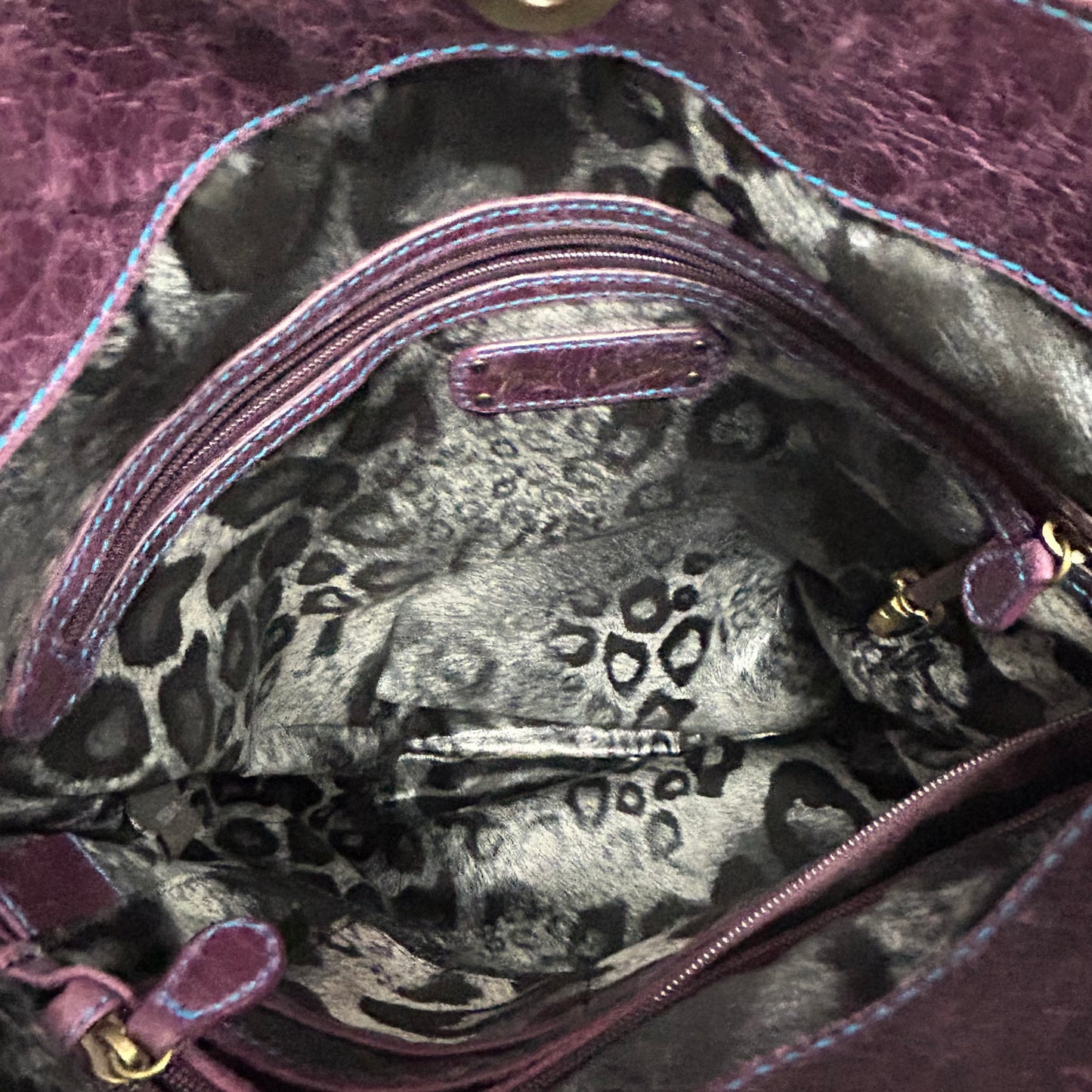 Kate Landry purple leather purse