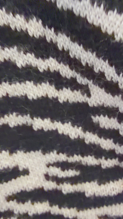 Zebra Halter Dress - L