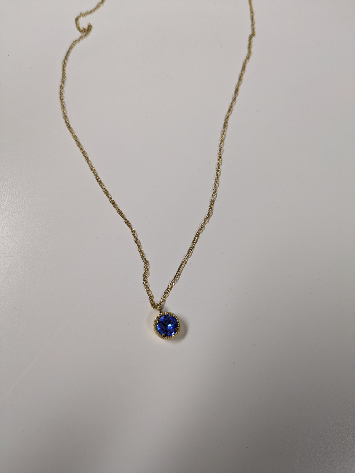 Hey Harper eternal birthstone necklace in sapphire