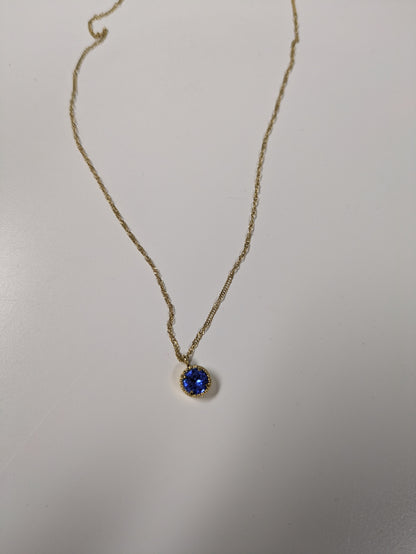 Hey Harper eternal birthstone necklace in sapphire