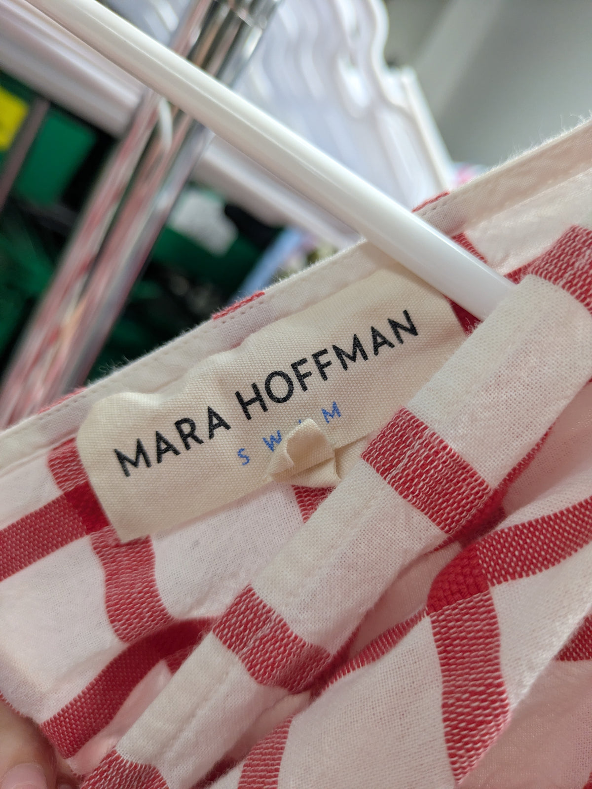 Mark Hoffman Gingham swim cover