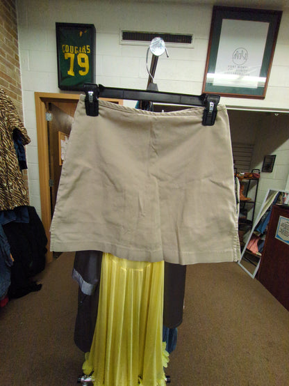 Khaki Mini Skort Sz 2