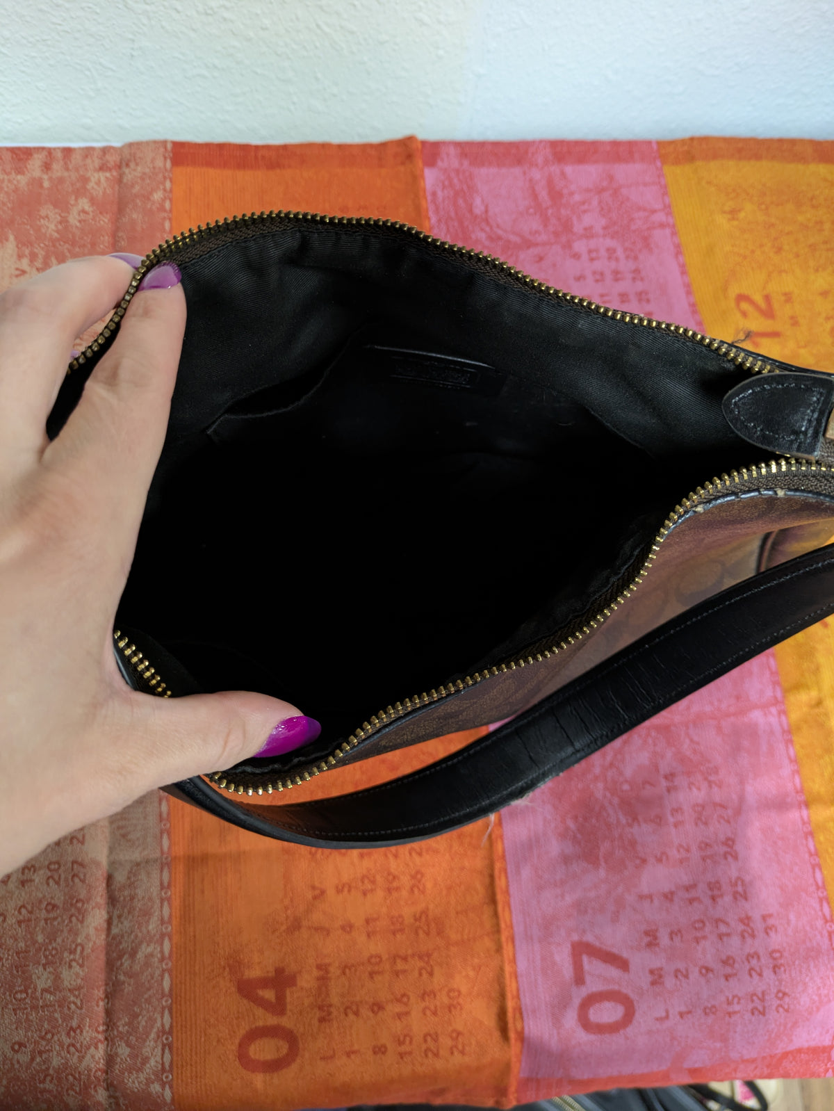 Coach Signature Canvas Hobo